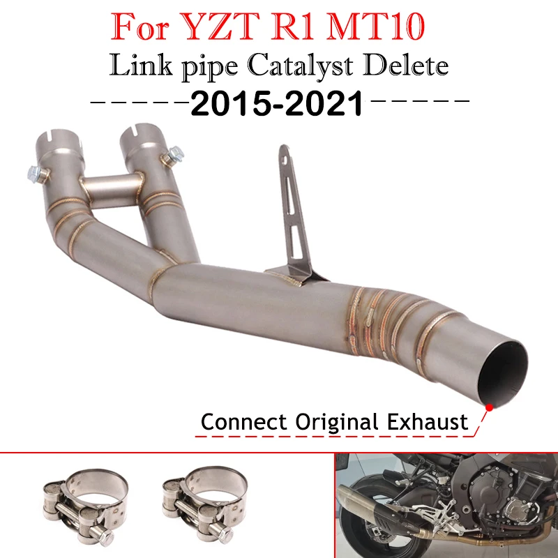 For Yamaha MT-10 MT10 FZ-10 YZF R1 2015-2021 20 Motorcycle Exhaust Escape System Middle Link Pipe Cat Delete Eliminator Enhanced
For Yamaha MT-10 MT10 FZ-10 YZF R1 2015-2021 20 Motorcycle Exhaust Escape System Middle Link Pipe Cat Delete Eliminator Enhanced