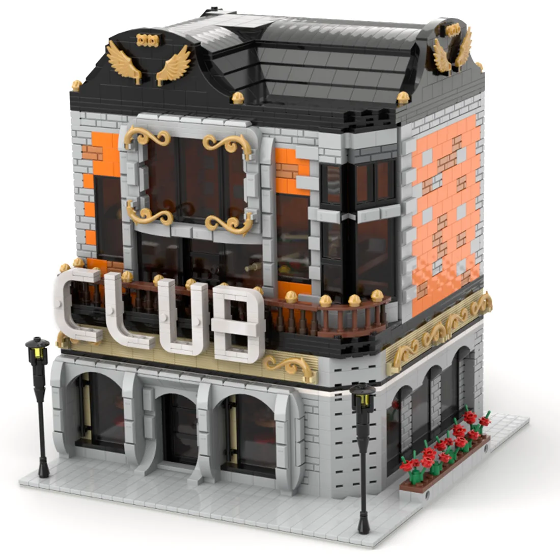 Authorized MOC-35552 3699Pcs Modularization Club Building Model (Licensed and Designed by gabizon)
Authorized MOC-35552 3699Pcs Modularization Club Building Model (Licensed and Designed by gabizon)