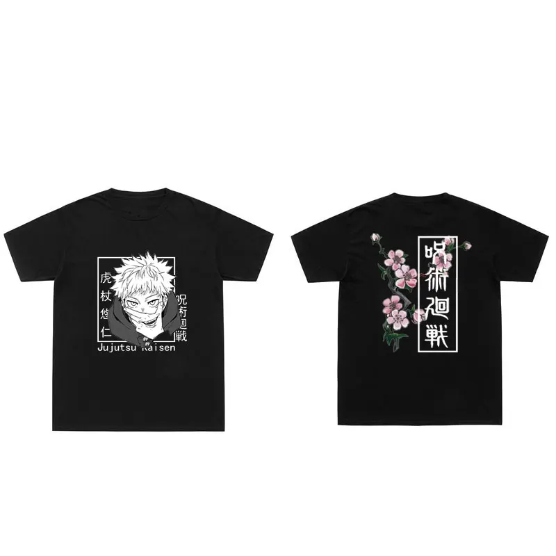 Anime Jujutsu Kaisen Print T-shirt Itadori Yuji Graphic Tshirt Short Sleeve Men Women Harajuku Oversized Tees Streetwear Tops
Anime Jujutsu Kaisen Print T-shirt Itadori Yuji Graphic Tshirt Short Sleeve Men Women Harajuku Oversized Tees Streetwear Tops