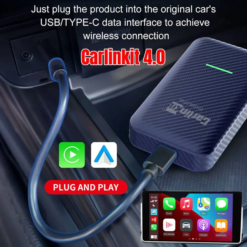 2-в-1 OTA онлайн-обновление Carlinkit 4,0 для проводного и беспроводного адаптера CarPlay Автомобильный ключ Android автомобильный мультимедийный плеер ак...
2-в-1 OTA онлайн-обновление Carlinkit 4,0 для проводного и беспроводного адаптера CarPlay Автомобильный ключ Android автомобильный мультимедийный плеер ак...