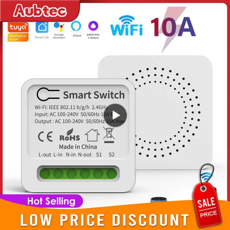 1~10PCS 10a 16a Mini Breaker Module Support 2-way Control Wifi Switches Tuya Diy Smart Home Wireless Switch
1~10PCS 10a 16a Mini Breaker Module Support 2-way Control Wifi Switches Tuya Diy Smart Home Wireless Switch