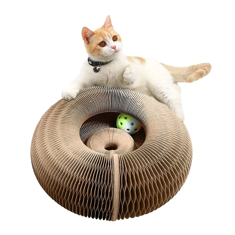 Scratcher Corrugated Paper Durable Board Scratch Pad Kitten Scratching Cardboard with Bell Ball Scratch-Resistant
Scratcher Corrugated Paper Durable Board Scratch Pad Kitten Scratching Cardboard with Bell Ball Scratch-Resistant