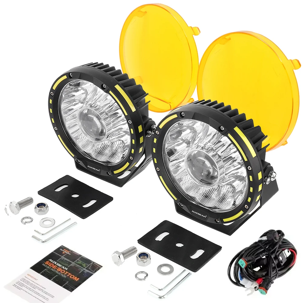 AUXBEAM 7/9-дюймовый круглый светодиодный фонарь дальнего света, проектор рабочего освещения с жгутом проводов, защитный корпус для ПК, супер яркий и дорожный спорт
AUXBEAM 7/9-дюймовый круглый светодиодный фонарь дальнего света, проектор рабочего освещения с жгутом проводов, защитный корпус для ПК, супер яркий и дорожный спорт