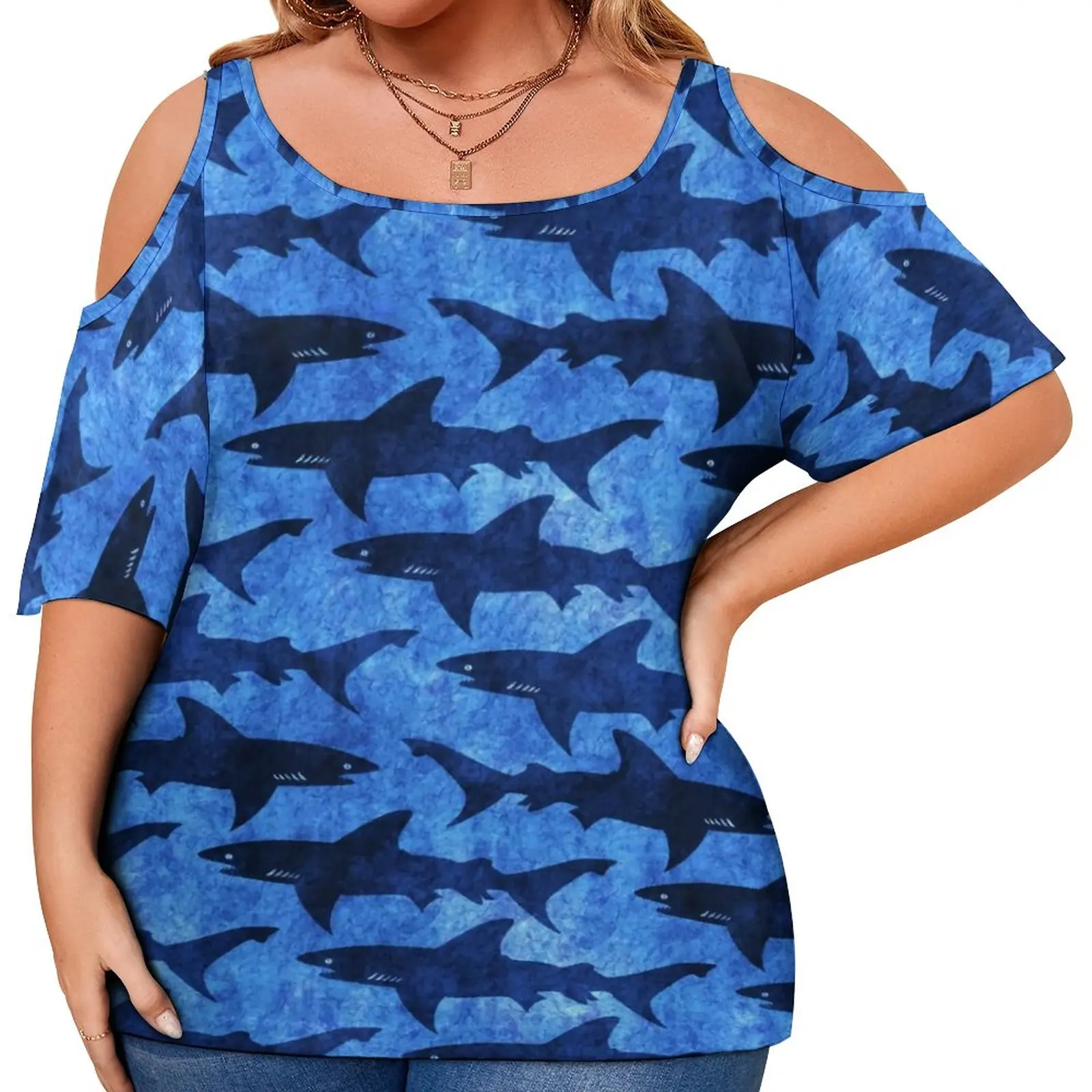 Shark in The Deep Blue Sea T-Shirts Funny Animal Street Fashion T-Shirt Short Sleeve Retro Tee Shirt Graphic Tops Plus Size 5XL
Shark in The Deep Blue Sea T-Shirts Funny Animal Street Fashion T-Shirt Short Sleeve Retro Tee Shirt Graphic Tops Plus Size 5XL