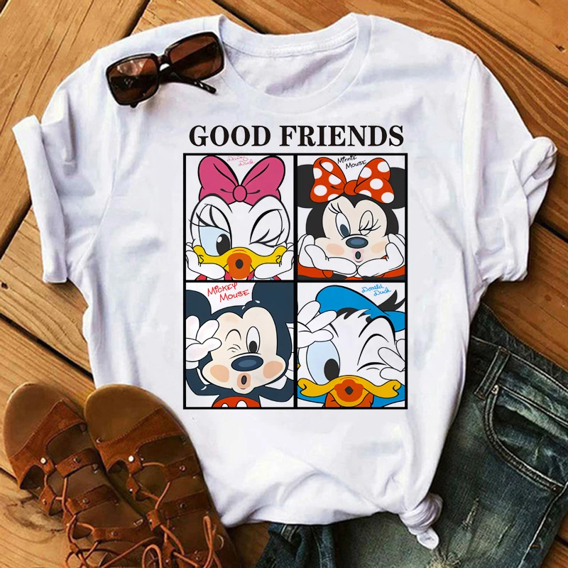 Disney Summer Top Mickey Mouse Ladies T Shirt Kawaii Anime Minnie Mouse Graphic T Shirt Unisex Couple T Shirt Women
Disney Summer Top Mickey Mouse Ladies T Shirt Kawaii Anime Minnie Mouse Graphic T Shirt Unisex Couple T Shirt Women