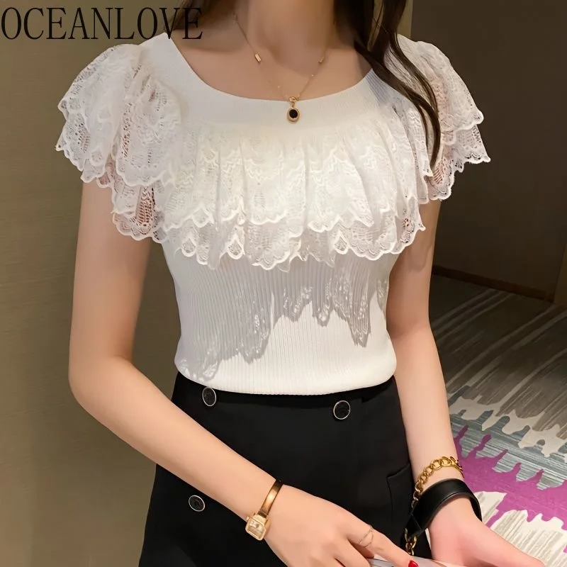 Lace Rules Women Sweaters Solid Vintage Korean ashion Vintage Slim Pullovers Patchwork Sexy Summer Pull emme
Lace Rules Women Sweaters Solid Vintage Korean ashion Vintage Slim Pullovers Patchwork Sexy Summer Pull emme