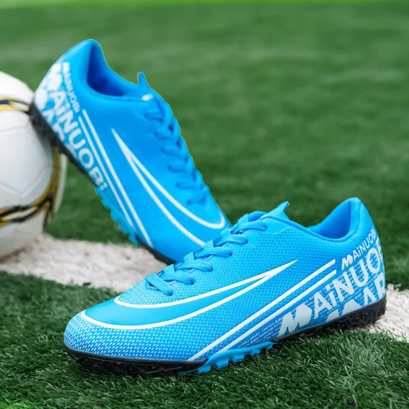 Hot Sale Professional Blue TF Child Football Shoes Breathable Children's Soccer Sneakers Non-slip Lace-up Teenagers Sports Shoes
Hot Sale Professional Blue TF Child Football Shoes Breathable Children's Soccer Sneakers Non-slip Lace-up Teenagers Sports Shoes