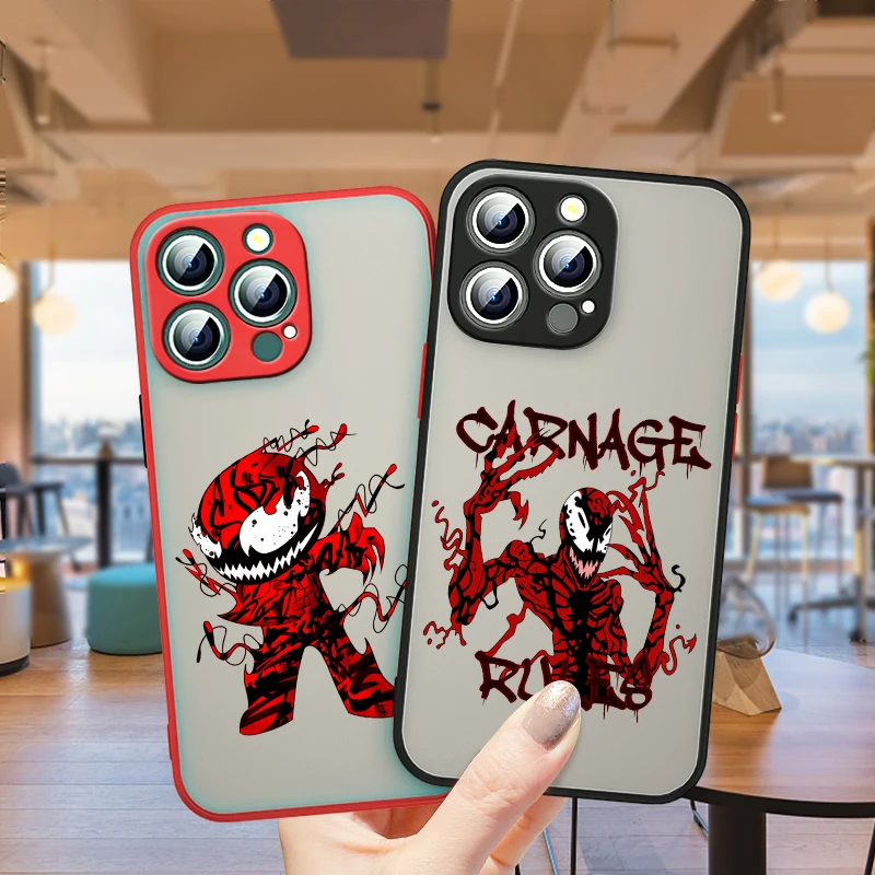 Avengers venom Marvel For Apple iPhone 13 12 11 Pro Max Mini XS Max X XR 6 7 8 Plus SE Frosted Translucent Phone Case
Avengers venom Marvel For Apple iPhone 13 12 11 Pro Max Mini XS Max X XR 6 7 8 Plus SE Frosted Translucent Phone Case