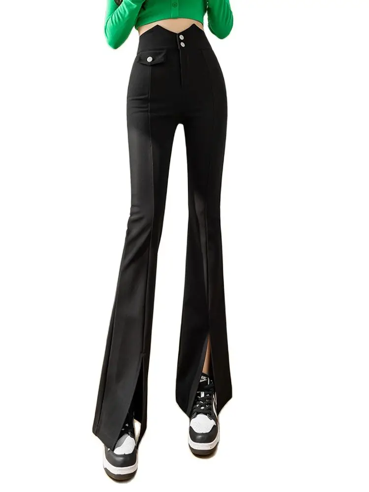 Повседневный костюм брюки 2022 Весна и лето нерегулярные с высокой талией разрез микро расклешенные брюки черные брюки Модная женская одежда
Повседневный костюм брюки 2022 Весна и лето нерегулярные с высокой талией разрез микро расклешенные брюки черные брюки Модная женская одежда