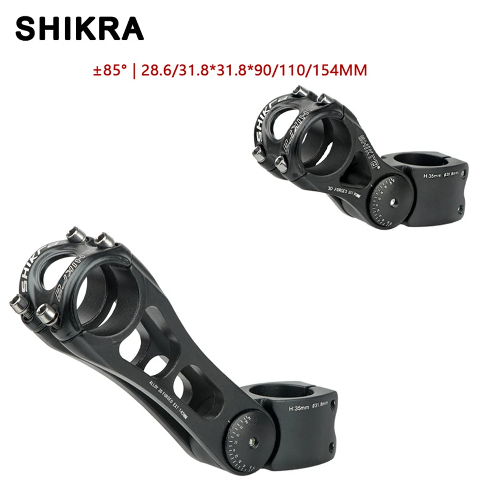 Bicycle ±85° Adjustable Stem Rise Up Handlebar MTB Road Bike Stem 90/110/145MM Durable Double Screw Bike Accessories Part
Bicycle ±85° Adjustable Stem Rise Up Handlebar MTB Road Bike Stem 90/110/145MM Durable Double Screw Bike Accessories Part