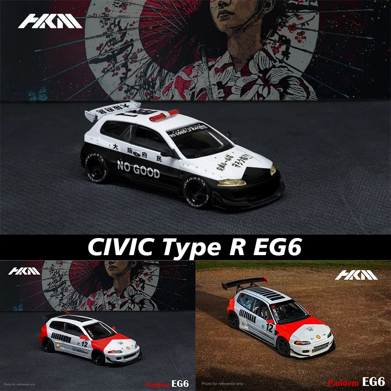 HKM In Stock 1:64 Rocket Bunny CIVIC Type R EG6 Japanese Police Red White Alloy Diorama Car Model Collection Miniature Carros
HKM In Stock 1:64 Rocket Bunny CIVIC Type R EG6 Japanese Police Red White Alloy Diorama Car Model Collection Miniature Carros