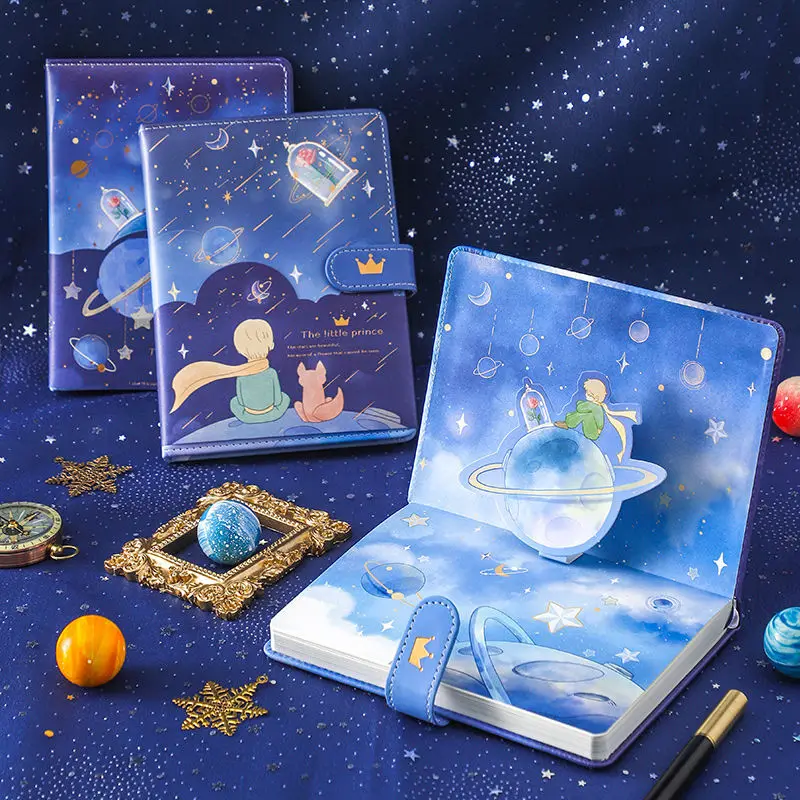Creativity Starry Sky Little Prince PU Cover Diary Book Art Colorful 180x130mm Handbook Portable Cute Magnetic Buckle Notebook
Creativity Starry Sky Little Prince PU Cover Diary Book Art Colorful 180x130mm Handbook Portable Cute Magnetic Buckle Notebook