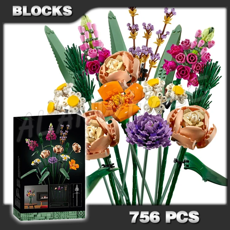 756pcs Creative Expert Botanical Collection Flower Bouquet Bloom Decoration 11650 Building Blocks Toys Compatible With Model
756pcs Creative Expert Botanical Collection Flower Bouquet Bloom Decoration 11650 Building Blocks Toys Compatible With Model