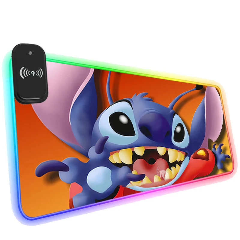 Phone Wireless Charging RGB Mouse Pad Kawaii Stitch Gaming Computer Offices Gamer Accessories Mousepad Anime Pc Desks Game Mats
Phone Wireless Charging RGB Mouse Pad Kawaii Stitch Gaming Computer Offices Gamer Accessories Mousepad Anime Pc Desks Game Mats