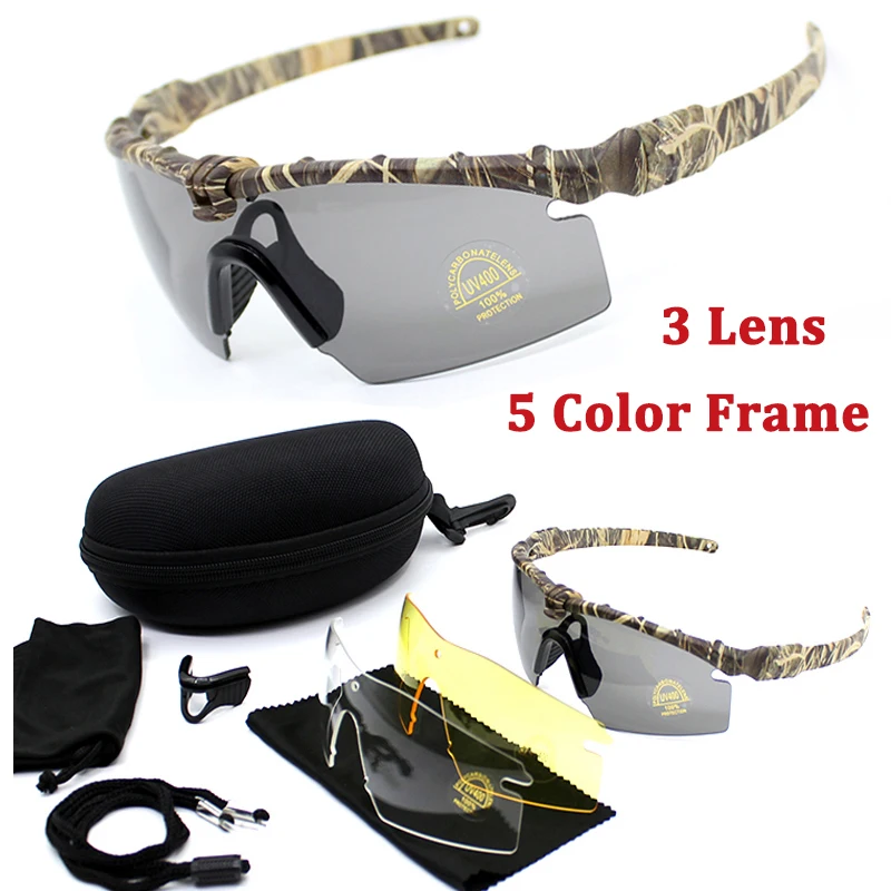 Military Sport Polarized Glasses Men Hunting Shooting Tactical Glasses Camouflage Frame Hiking Camping Glasses 4 Lens Kit
Military Sport Polarized Glasses Men Hunting Shooting Tactical Glasses Camouflage Frame Hiking Camping Glasses 4 Lens Kit