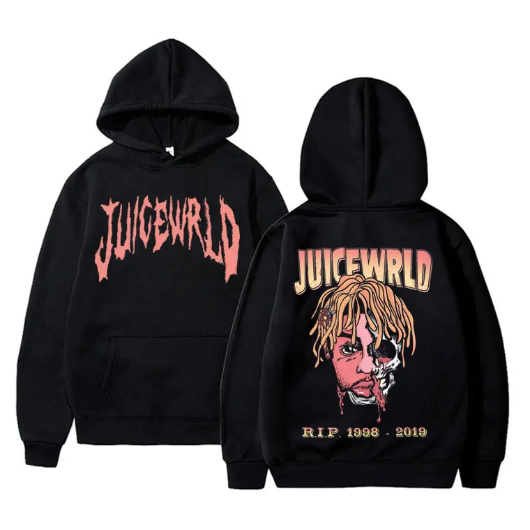 Rapper Juice Wrld Double Sided Print Hoodie Men's Hip Hop Harajuku Hooded Sweatshirts Men Women Fashion Trend Oversized Hoodies
Rapper Juice Wrld Double Sided Print Hoodie Men's Hip Hop Harajuku Hooded Sweatshirts Men Women Fashion Trend Oversized Hoodies