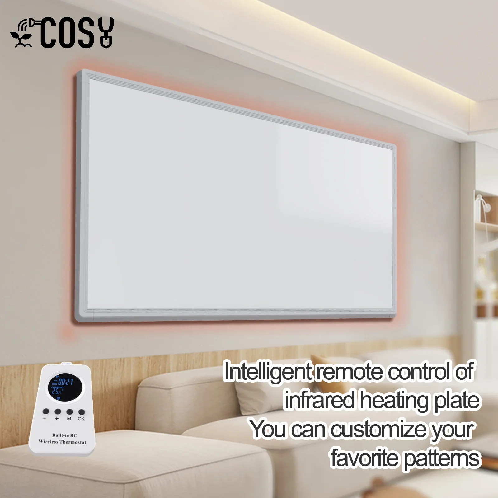 COSY Зимний инфракрасный панельный обогреватель 600 Вт
COSY Зимний инфракрасный панельный обогреватель 600 Вт
