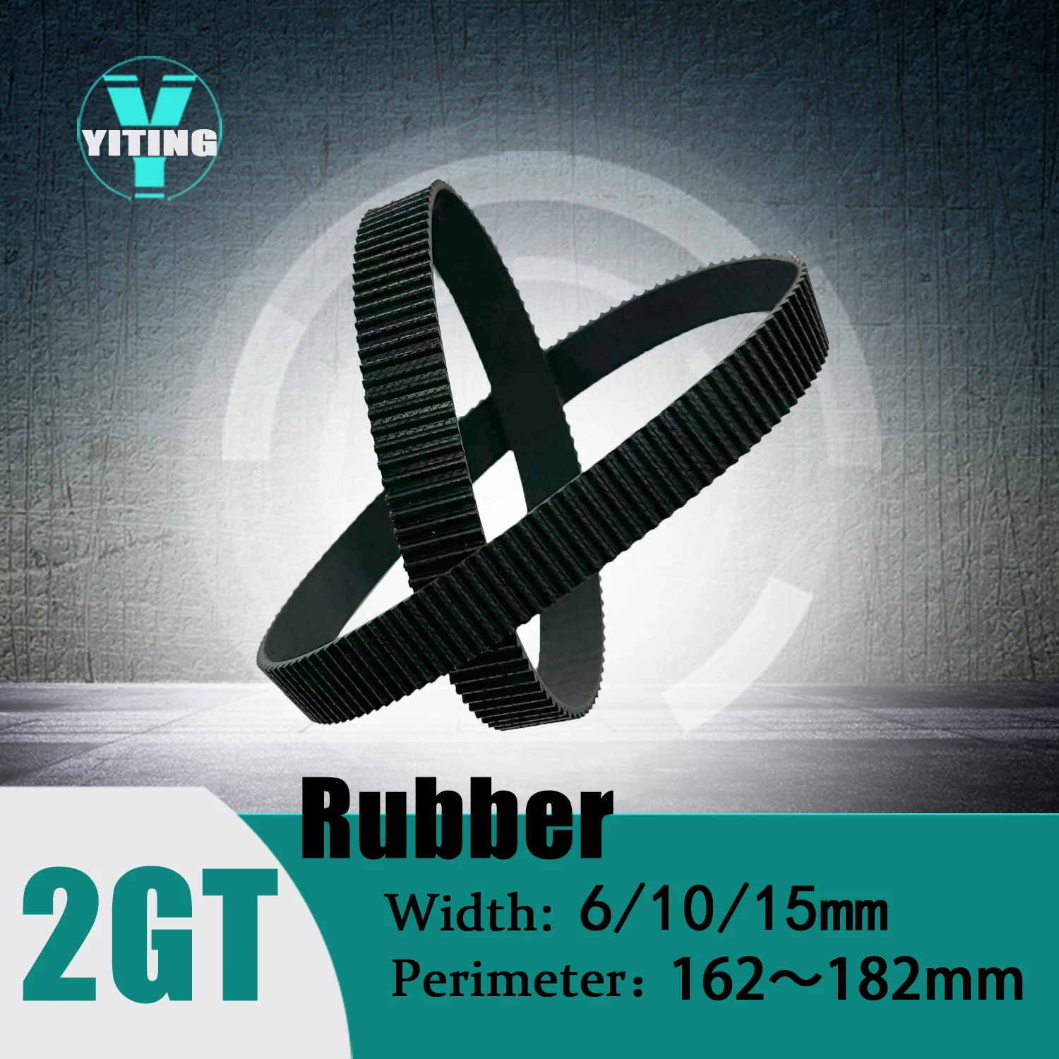 

2GT 2MGT Belt Width 6/10/15mm Rubber CBelt Closed Loop Perimeter 162~182mm GT2 Timing Synchronous