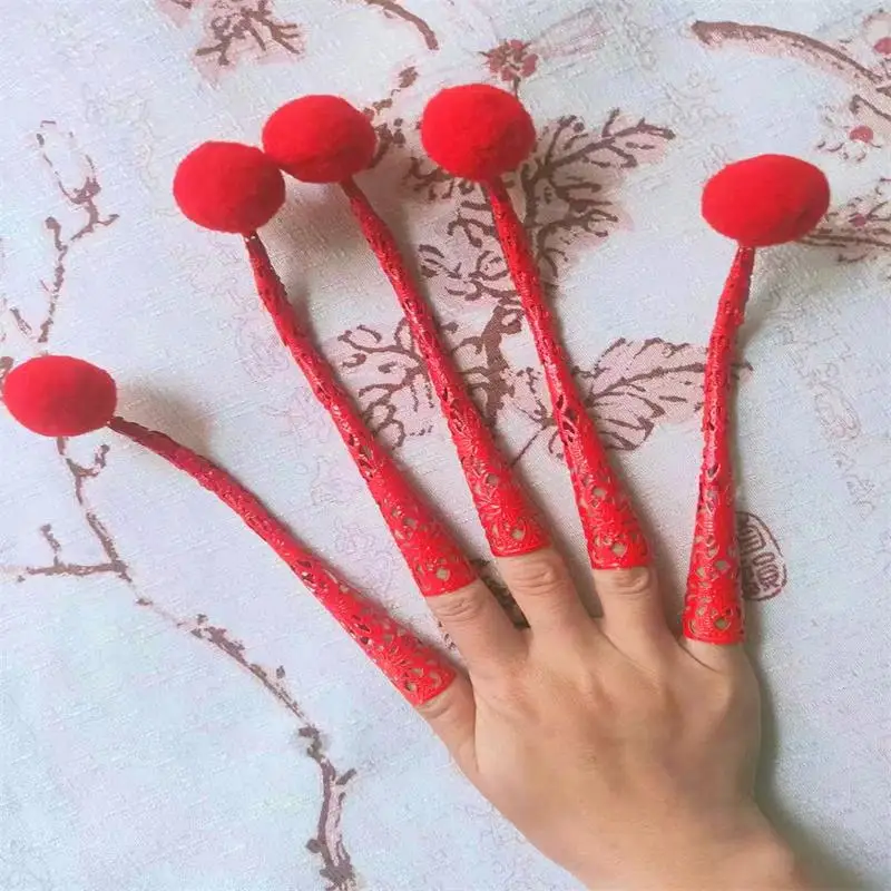 5 PCS Peacock Couple Dance Chinese Ultra Long Nails Cover Red Ball Decor 18/15CM Costume Prop
5 PCS Peacock Couple Dance Chinese Ultra Long Nails Cover Red Ball Decor 18/15CM Costume Prop