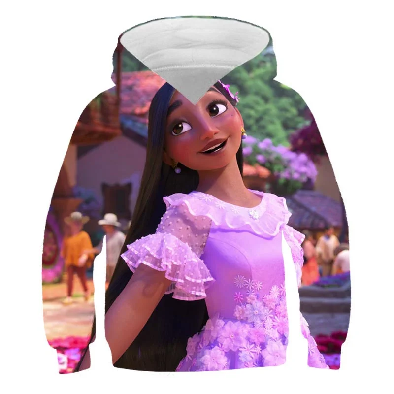 Boys Girls Encanto Mirabel Hoodies Long Sleeves Sweatshirt Baby Children Clothing Autumn Pullovers 1-14 Years Kids Street Wear
Boys Girls Encanto Mirabel Hoodies Long Sleeves Sweatshirt Baby Children Clothing Autumn Pullovers 1-14 Years Kids Street Wear
