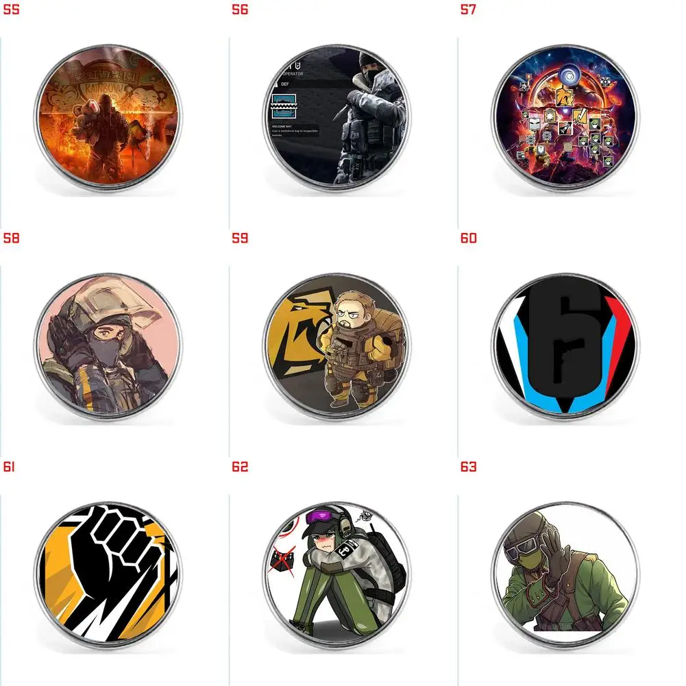 SIX SIEGE 00055 00063 Brooches Pin Jewelry Accessory Customize Brooch Fashion Lapel Badges
SIX SIEGE 00055 00063 Brooches Pin Jewelry Accessory Customize Brooch Fashion Lapel Badges