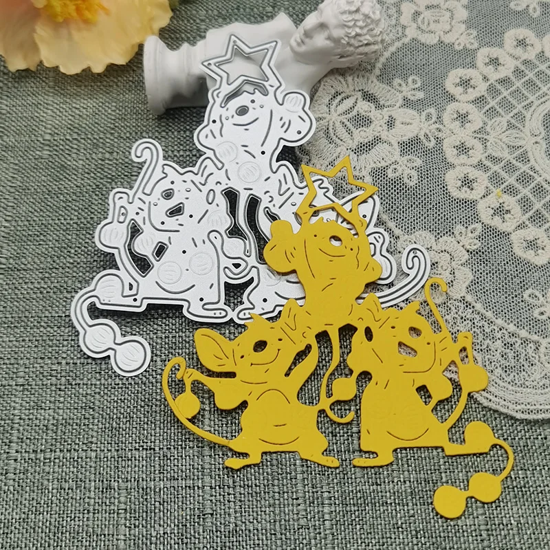 3 Christmas Mice Cutting Dies Embossing Scrapbook Papercutting Greeting Cards Knife Mold Decorative Crafts Punch Stencil
3 Christmas Mice Cutting Dies Embossing Scrapbook Papercutting Greeting Cards Knife Mold Decorative Crafts Punch Stencil