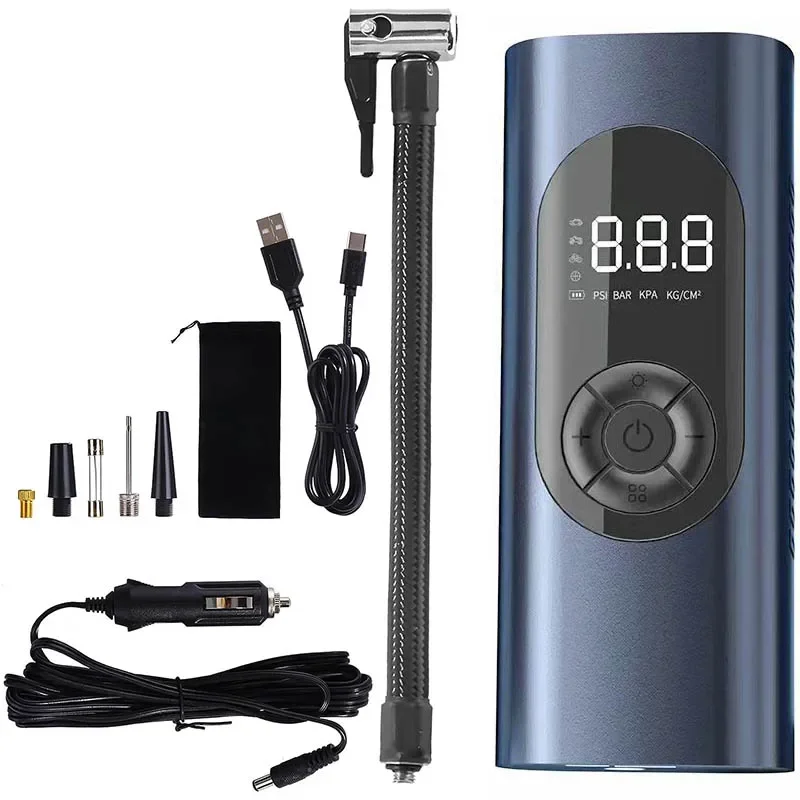 Tire Inflator Portable Air Compressor 6000mAh Air Pump for Car Tires, 2X Fast Inflation 150PSI Car Accessories with LED Light
Tire Inflator Portable Air Compressor 6000mAh Air Pump for Car Tires, 2X Fast Inflation 150PSI Car Accessories with LED Light