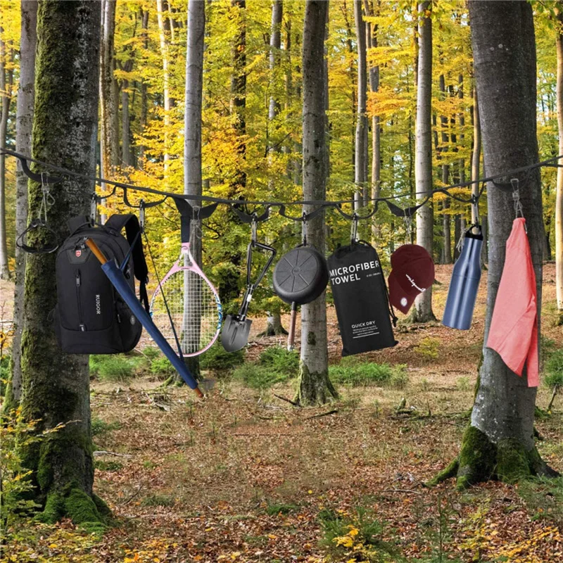 Outdoor Camping Lanyard 19 Loops Multifunctional Rope Heavy-Duty Hanging Clothesline Portable Tent Accessories Camping Supplies
Outdoor Camping Lanyard 19 Loops Multifunctional Rope Heavy-Duty Hanging Clothesline Portable Tent Accessories Camping Supplies