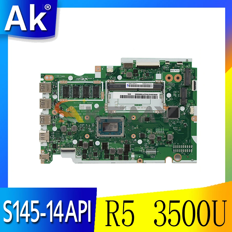 NM-C511 For Lenovo IdeaPad S145-14API portable motherboard NM-C511 with CPU R5 3500U and 4G DDR4 100% test work Mainboard
NM-C511 For Lenovo IdeaPad S145-14API portable motherboard NM-C511 with CPU R5 3500U and 4G DDR4 100% test work Mainboard