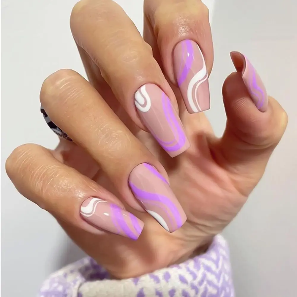 24pcs/Box Ballerina Detachable Manicure Tool Artificial Coffin False Nails Nail Tips Wearable Fake Nails
24pcs/Box Ballerina Detachable Manicure Tool Artificial Coffin False Nails Nail Tips Wearable Fake Nails