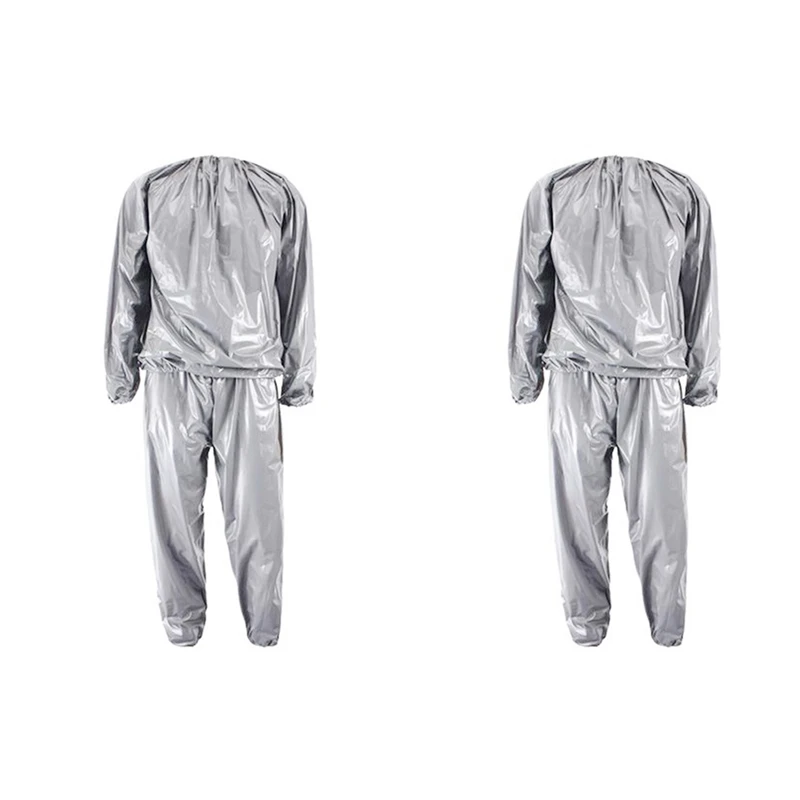 NEW-2X Heavy Duty Fitness Weight Loss Sweat Sauna Suit Exercise Gym Anti-Rip Silver XL
NEW-2X Heavy Duty Fitness Weight Loss Sweat Sauna Suit Exercise Gym Anti-Rip Silver XL