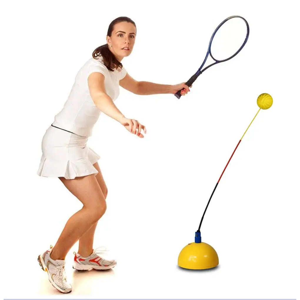 

Metal Tennis Trainer Portable Telescopic Gym Park Yard Learner Hit Training Exercising Practising Aid Tool Equipment