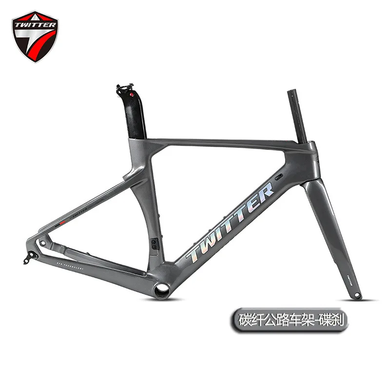TWITTER frame700C carbon frame with seat tube front fork carbon frame road car carbon fiber frame bicycle accessories bike frame
TWITTER frame700C carbon frame with seat tube front fork carbon frame road car carbon fiber frame bicycle accessories bike frame