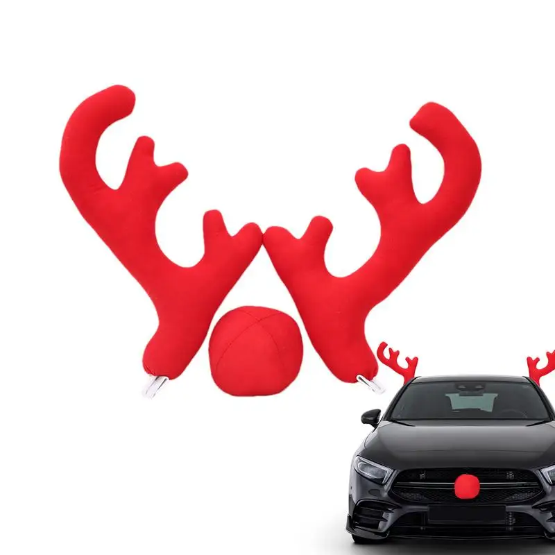 Antlers Decoration Kit For Car Reindeer Antlers & Nose Christmas Decor Festive Christmas Decor Auto Accessories For Trucks SUVs
Antlers Decoration Kit For Car Reindeer Antlers & Nose Christmas Decor Festive Christmas Decor Auto Accessories For Trucks SUVs