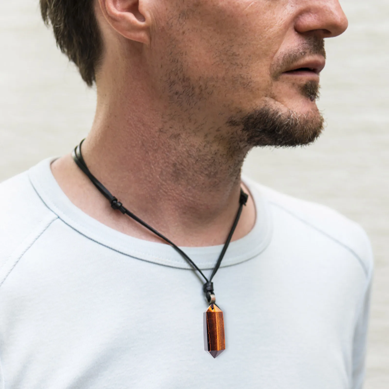 1PCS Natural Tiger Eye Stone Crystal Necklace Healing Stone Hexagonal Column Shape Pendant For Necklace Jewelry Making
1PCS Natural Tiger Eye Stone Crystal Necklace Healing Stone Hexagonal Column Shape Pendant For Necklace Jewelry Making