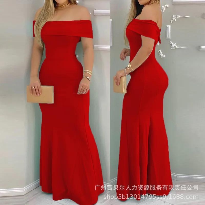 2022 Fashion New Women's Red One Shoulder Dress Summer Fashion Wedding Party Elegant Long Dresses Female & Lady Sexy Clothing
2022 Fashion New Women's Red One Shoulder Dress Summer Fashion Wedding Party Elegant Long Dresses Female & Lady Sexy Clothing