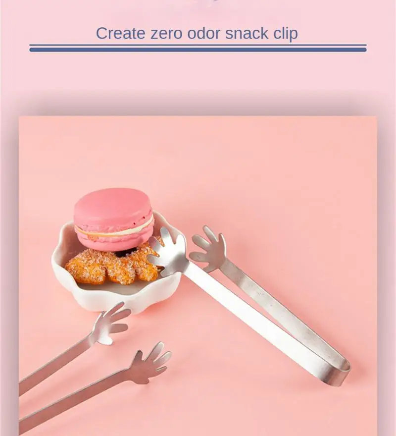 1pc Creative Mini Palm Silicone Food Tongs Ice Candy Kitchen Stainless Steel Non-Slip Kitchen Utensil Supplies Food Clip Tong
1pc Creative Mini Palm Silicone Food Tongs Ice Candy Kitchen Stainless Steel Non-Slip Kitchen Utensil Supplies Food Clip Tong