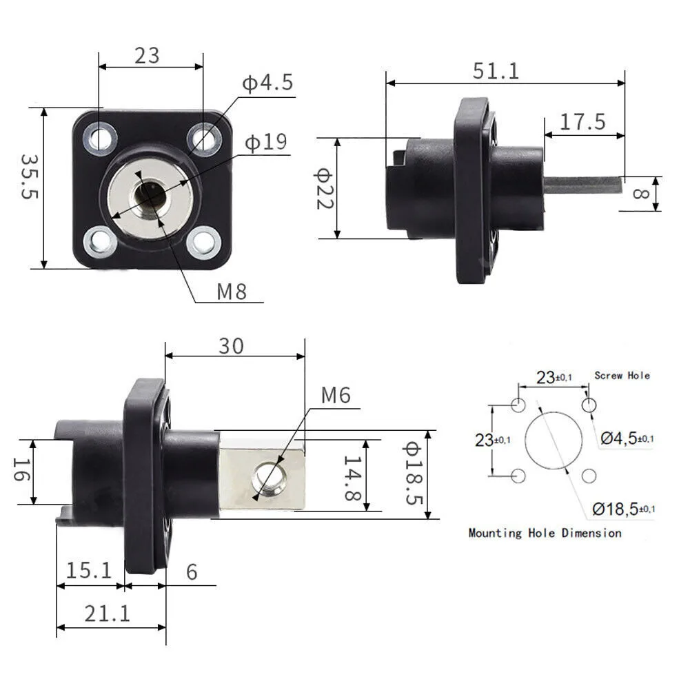 Durable Terminal Post Post Terminal Battery 200A 2PCS/Set Connector Durable Energy High Quality Lithium Battery
Durable Terminal Post Post Terminal Battery 200A 2PCS/Set Connector Durable Energy High Quality Lithium Battery
