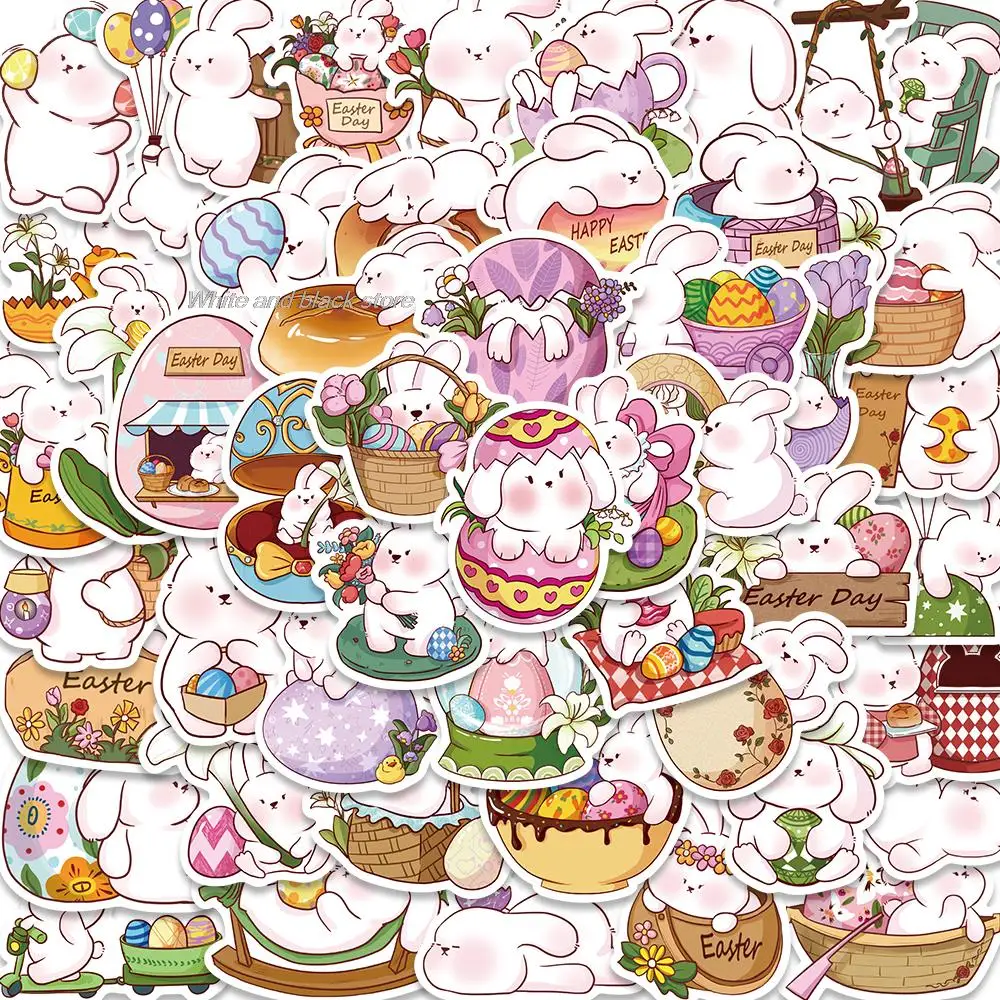 50PCS Easter Bunny Sticker DIY Waterproof Laptop Luggage Nostalgia Skateboard Salon Stickers Living Cafe Room Painting Decor
50PCS Easter Bunny Sticker DIY Waterproof Laptop Luggage Nostalgia Skateboard Salon Stickers Living Cafe Room Painting Decor