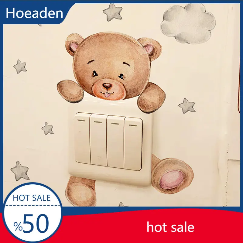 Cartoon Bear Star Switch Sticker For Kid Baby Room Bedroom Decoration Mural Self-adhesive Home Decor Wallpaper Cute Wall Decals
Cartoon Bear Star Switch Sticker For Kid Baby Room Bedroom Decoration Mural Self-adhesive Home Decor Wallpaper Cute Wall Decals
