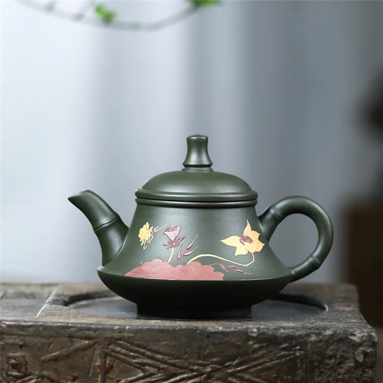 230ml Real Handmade Green Kettle Yixing Purple Clay Teapot Puer Tea Set Kung Fu Zisha Teaware
230ml Real Handmade Green Kettle Yixing Purple Clay Teapot Puer Tea Set Kung Fu Zisha Teaware