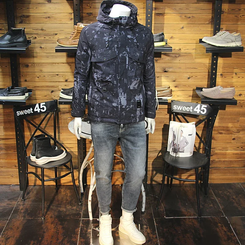 Golf men's camouflage cotton suit work clothes, diving suit, hooded cotton coat, warm and windproof jacket
Golf men's camouflage cotton suit work clothes, diving suit, hooded cotton coat, warm and windproof jacket