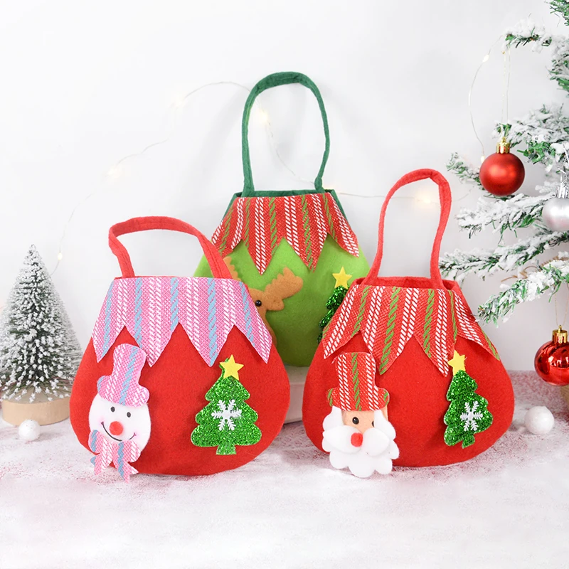 1pcs Christmas Non-woven Santa Claus Snowman Elk Hand Candy Bag Christmas Gifts For Children Christmas Decoration Supplies
1pcs Christmas Non-woven Santa Claus Snowman Elk Hand Candy Bag Christmas Gifts For Children Christmas Decoration Supplies