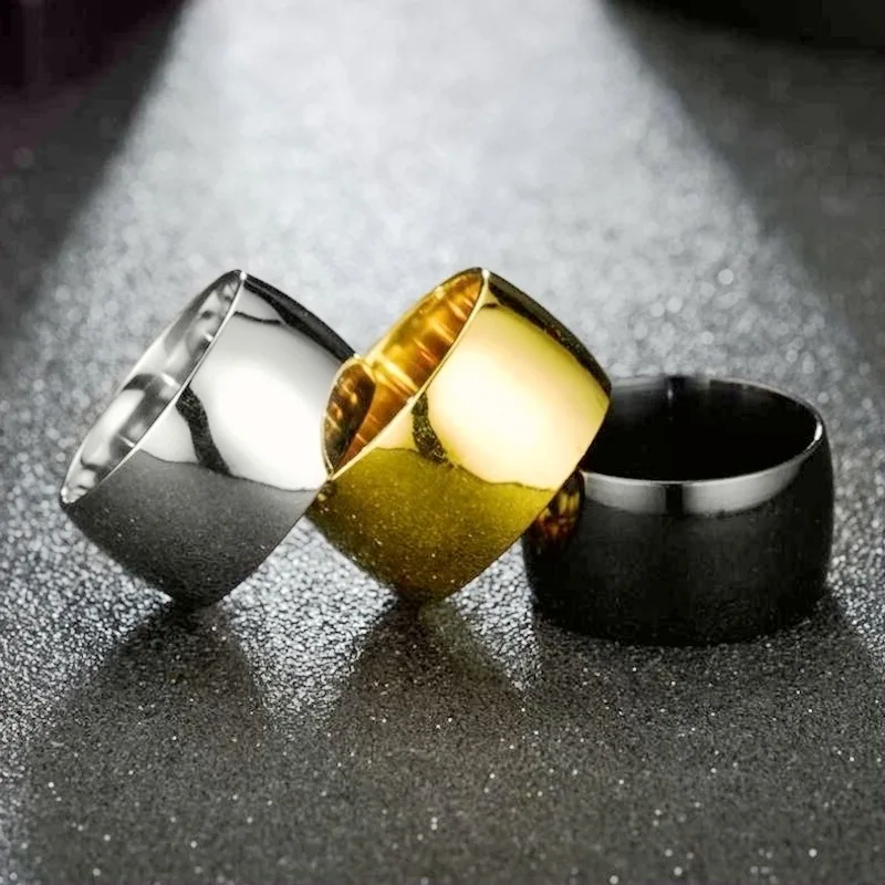European and American Fashion Titanium Steel Men's Ring Wide Stainless Steel Plain Ring High-end Jewelry Wholesale
European and American Fashion Titanium Steel Men's Ring Wide Stainless Steel Plain Ring High-end Jewelry Wholesale