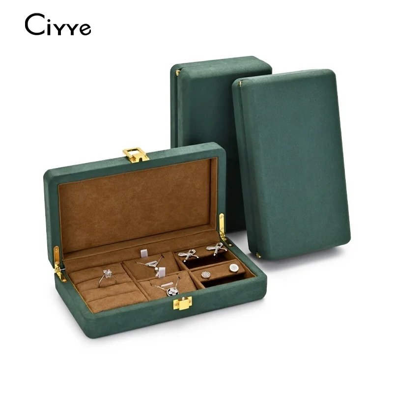 Ciyye Green Multi-function Velvet Ring Display Box 20.5*11.5*5.5cm with Microfiber Jewelry Organizer Case for Pendant Bracelet
Ciyye Green Multi-function Velvet Ring Display Box 20.5*11.5*5.5cm with Microfiber Jewelry Organizer Case for Pendant Bracelet