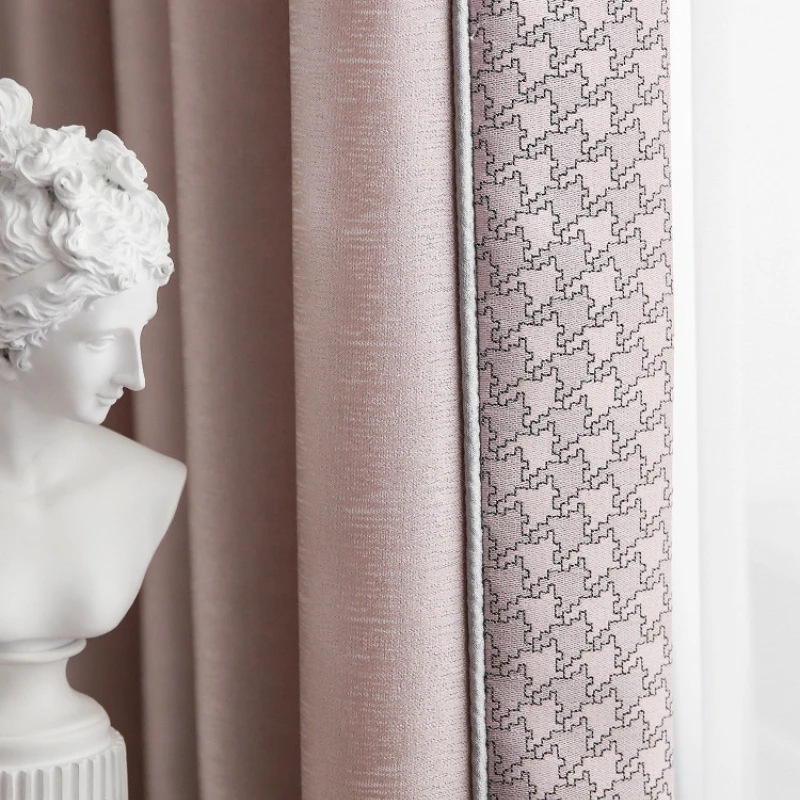 Nordic Splicing Modern Shading Pink Princess American Curtains for Living Dining Room Bedroom Custom Door Window Room Decor
Nordic Splicing Modern Shading Pink Princess American Curtains for Living Dining Room Bedroom Custom Door Window Room Decor