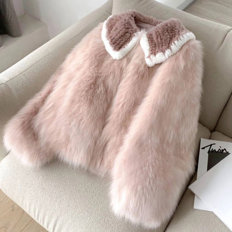 Women Warm Plush Casual Loose Faux Fur Coat Thick Long Coat Turn Down Collar Warm Coat Ladies Solid Color Classic Jacket G133
Women Warm Plush Casual Loose Faux Fur Coat Thick Long Coat Turn Down Collar Warm Coat Ladies Solid Color Classic Jacket G133