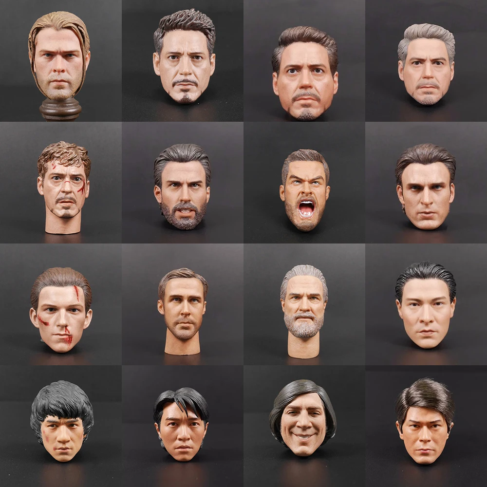 1/6 Movie Stars Thor Tony Steve Rogers TomHolland Stephen Chow Jackie Chan Jeff Bridges Ryan Gosling Andy Lau Head Sculpt Carved
1/6 Movie Stars Thor Tony Steve Rogers TomHolland Stephen Chow Jackie Chan Jeff Bridges Ryan Gosling Andy Lau Head Sculpt Carved