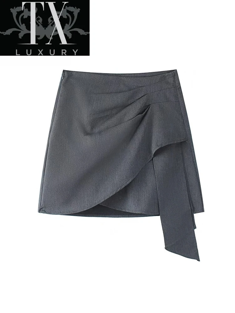 Mini Skirts Women Irregular Solid Stretchy Korean Trendy Fashion Office Lady High Waist Folds Female Bottom Popular Summer Jupe
Mini Skirts Women Irregular Solid Stretchy Korean Trendy Fashion Office Lady High Waist Folds Female Bottom Popular Summer Jupe