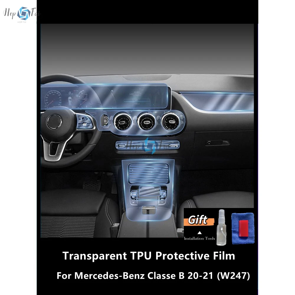 For Mercedes-Benz Classe B 20-21 W247 Car Interior Center Console Transparent TPU Protective Film Anti-scratch Repair Film
For Mercedes-Benz Classe B 20-21 W247 Car Interior Center Console Transparent TPU Protective Film Anti-scratch Repair Film